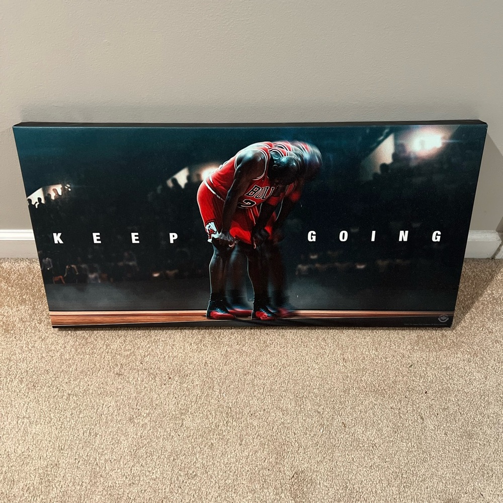 Michael Jordan “Keep Going” Canvas